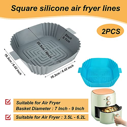 Akulife Silicone Air Fryer Liners - 2 Pack gallery image 2