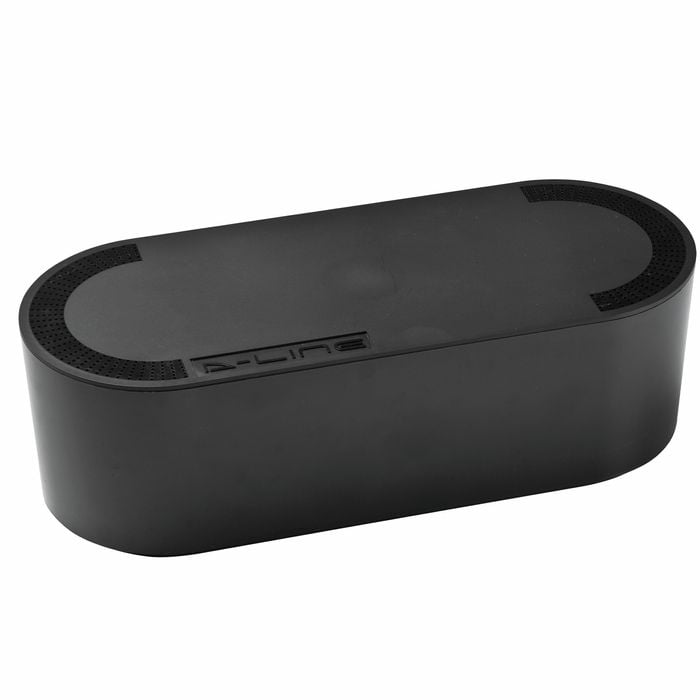 D-Line Large Black Cable Tidy Unit – Cable Management Box gallery image 1