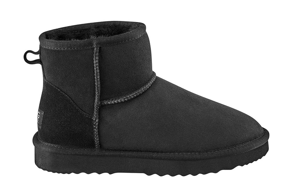 UGG Outback black Mini Classic boot side view