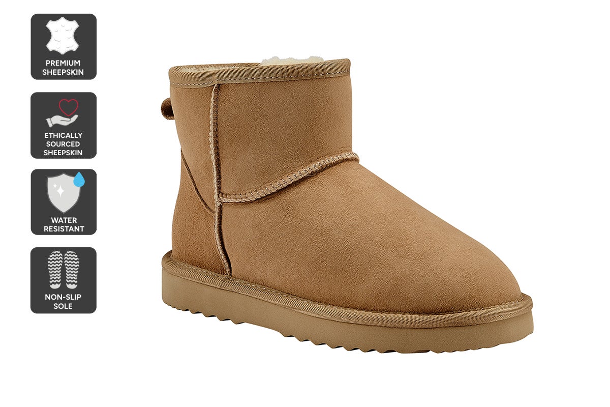 UGG Outback chestnut Mini Classic boot front three-quarter view