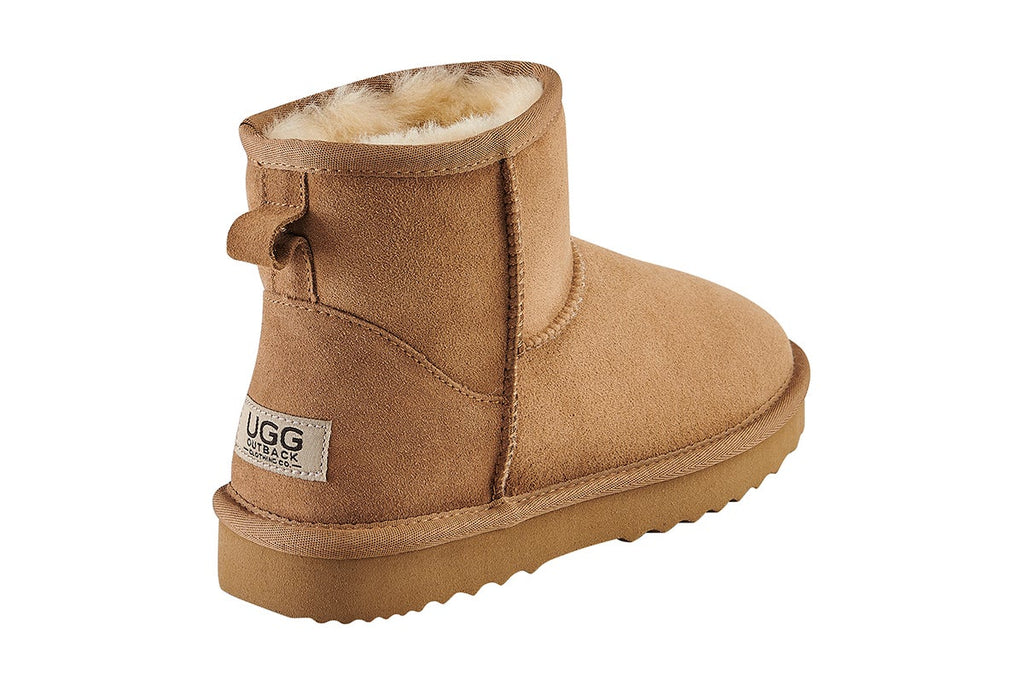 UGG Outback chestnut Mini Classic boot rear view