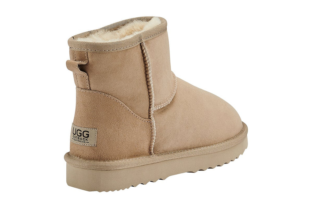 UGG Outback sand Mini Classic boot rear view