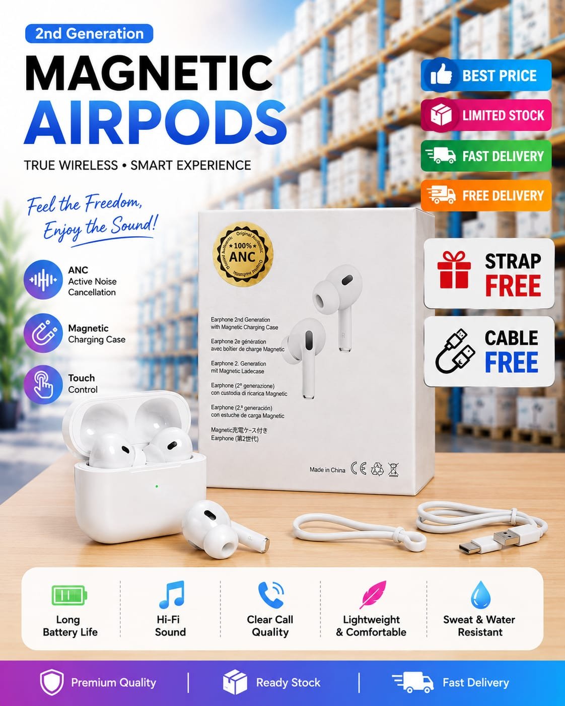 TWS Bluetooth 5.3 Wireless Earbuds product highlight 2